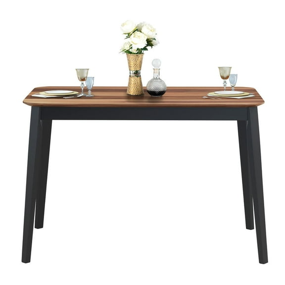 Giantex Dining Table with Wide Table Top, Walnut