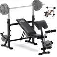 thumbnail image 1 of Flybird Standard Weight Bench with Preacher Curl, Leg Developer, Chest & Shoulder Rack, 1 of 7