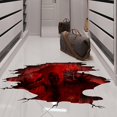 thumbnail image 5 of Calcomanías de pared de Halloween en 3D, calcomanías de pared para piso con forma de castillo de calabaza, calcomanías de pared extraíbles de Halloween, Hola, 5 of 5