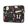 thumbnail image 2 of Bingfone Vegetable Quiche Laptop Sleeve Case 13 Inch, 360° Protective Computer Carrying Bag, 2 of 9