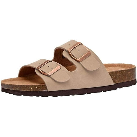 

CUSHIONAIRE Women s Lane Cork Footbed Sandal With Comfort