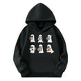 thumbnail image 4 of Spazoro Toddler Girls Loose Sweatshirts Hoodie, Warm Comfy Long Sleeve Graphic Casual Soft Pullover for Kids Girls Boys Black Size 5 T, 4 of 4