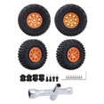 thumbnail image 1 of maskred 4x 1.0 Pneus de Roue CNC pour Pièces de Crawler RC Axial SCX24 90081 AXI00002 1/24 Orange Type 2, 1 of 1