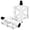 White, variant on SPRING PARK 2Pcs Mountain Road Bike Pedals - Cycling Non-Slip Pedals, Ultralight Aluminum Alloy Bearing Road BMX Pedals Flat Platform Pedal