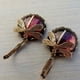 thumbnail image 2 of Guardurnaity Pendientes colgantes de piedra lunar con incrustaciones de patrón tallado para un aspecto elegante y vintage, seguros para regalo de Ropa, zapatos y accesorios Miscelánea Rosa roja, 2 of 6
