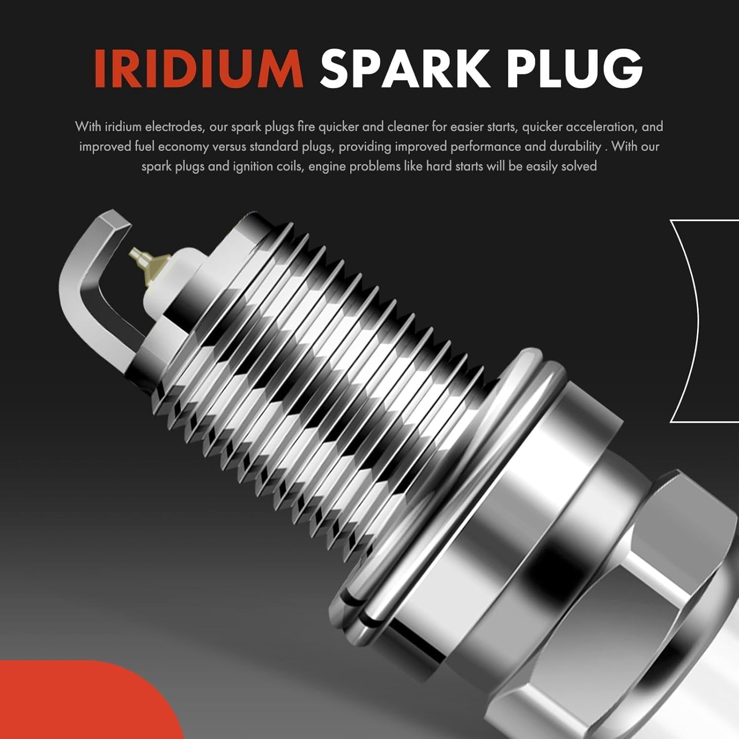 A-Premium 3 Ignition Coils with 6 Spark Plug Wires and 6 Iridium Spark Plugs Compatible with Hyundai Sonata 2002 2003 2004 2.7L