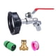 thumbnail image 3 of Adaptador IBC Tote, accesorios para tanque IBC Tote, profesional de 3/4 pulgadas, reemplaza la válvula del grifo con conector rápido, barril de tonela Boquilla de latón, 3 of 8