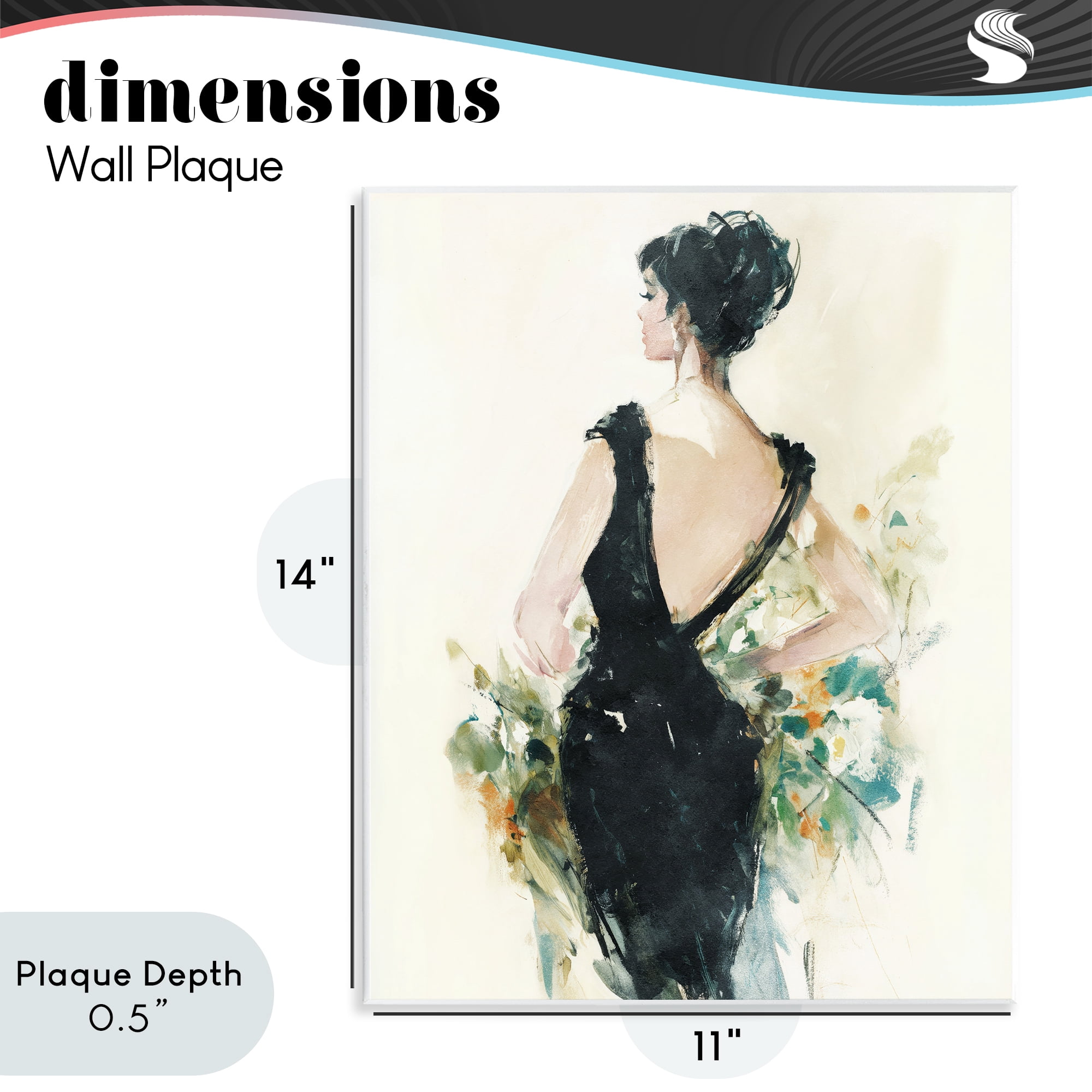Stupell Industries Backless Reverie Gown Wall Plaque Art, design by Svetlana Aleynikova