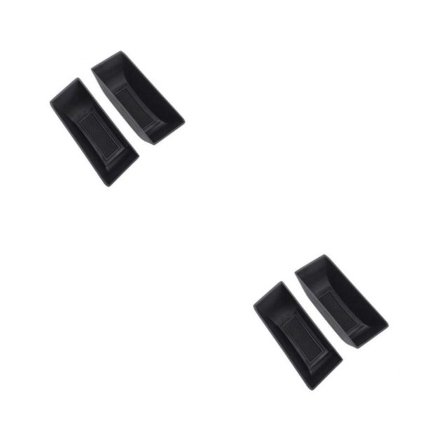 Kenally Caja de almacenamiento para reposabrazos de puerta de coche, soporte para reposabrazos izquierdo/derecho, carcasa lateral para Puerta trasera 2piezas