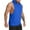Blue, variant on IYTR Men's Tank Top Shirts Hooded Neck Summer Sleeveless Tank Tops Vest Solid Color Sports Casual Tees Shirts Wine L