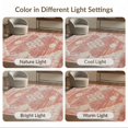 thumbnail image 7 of ODIKA Bathroom Vintage Way Abstract Faded Crimson Cream Mottled Stairs Pet Friendly & Kids Safe Bedside for Bedroom, Nursery, RV, 7 of 7