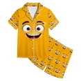 thumbnail image 3 of Kiijoy Boys Outfit Short Sleeves Button Shirt Shorts Sleepwear Set, Sizes 2-13, 3 of 3