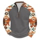 thumbnail image 2 of Blusas y camisas de manga larga con cuello redondo para hombre Sudadera con puños en los hombros estampada para hombre Blusa de poliéster de manga larga con cuello redondo para hombre, 2 of 3