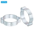 thumbnail image 3 of Unique Bargains 30 Pack 28-31mm Double Ear Hose Clamp, Galvanized Steel Crimp Rings, 3 of 6