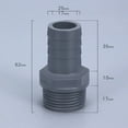 thumbnail image 2 of qifei Plastic Barb Hose Tail Fittings Male Connector Adapter For Pond Water Pipe Pool, 2 of 6