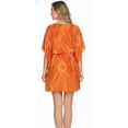thumbnail image 2 of HAPPY BAY Women's Summer Relaxed Fit Caftan Short Loungewear 2X-3X Burnt Orange_AC849, 2 of 5