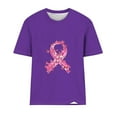 thumbnail image 3 of VKOYWKM Cancer T Shirts Women Pink Ribbon Graphic Tees Breast Cancer Awareness Shirts Short Sleeve Inspirational Tops, 3 of 3