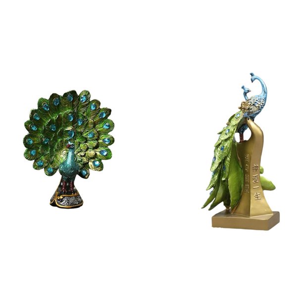 Figura de escritorio,Estatua de pavo real en estante,escritorio,decoración del hogar,Figura de escritorio,Estatua de pavo real en estante,escritorio,decoración del hogar,Figuras decorativas