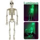 thumbnail image 1 of Decoración luminosa de esqueleto para fiesta de Halloween, estatuas para exteriores, figuras de esqueleto humano Horrible, cabeza de calavera para jardín, 90cm, 1 of 4