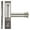 Silver, variant on Deco Window 36 to 66 inches Adjustable Curtain Rod for Windows with Endcap Finials (1'' Diameter, Satin Silver)