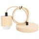 thumbnail image 5 of Portalámparas colgante de madera E27, accesorio de iluminación Vintage, Base de luz colgante de techo de madera, 220V, 5 of 5