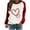 Orange, variant on Busydd Womens Sweatshirt Fleece Long Sleeve Crewneck Sweatshirts Fashion Heart Graphic Sweatshirts Casual Loose Comfy Oversized Sweatshirts Pullover Tops Fall Sweatshirt Hoodies