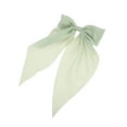 thumbnail image 5 of Unique Bargains 1 Pc Grace Bow Ribbon Duckbill Hair Clips for Home Green, 5 of 5