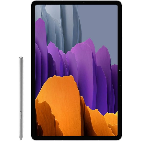 Restored Samsung Galaxy Tab S7+ Plus SM-T970 256GB (WiFi) 12.4" Mystic Silver S Pen Included (Refurbished)