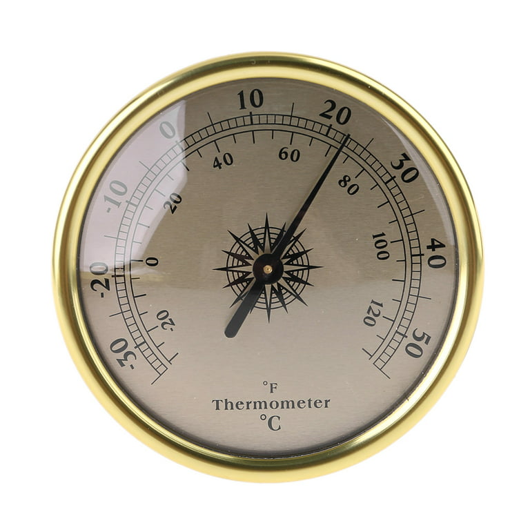 Lirches 8'' Barometer Thermometer Hygrometer - 3 in 1 Atmospheric Pressure  Temperature Hygrometer Weather Station, Hanging Premium Steel Barometer for