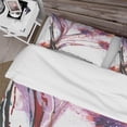 thumbnail image 4 of Designart 'Abstract Purple Flowers' Cottage Duvet Cover Set, 4 of 4
