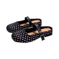 thumbnail image 2 of oqasdz Women's Casual Shoes Lightweight Lace Front Polka Dot Pattern Ballet Shoes Elegant Low Heel Round Toe Ladies Daily Wear Summer Outdoor, 2 of 7