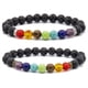 thumbnail image 1 of pulseras de cuentas elásticas curativas con piedras preciosas semipreciosas, unisex, regalos de aniversario de cumpleaños de Navidad, 1 of 5