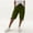 13# Army Green, variant on Women's Bermuda Shorts Knee Length Elastic Waist Drawstring Linen Lightweight Summer Long Shorts with Pockets Blue L