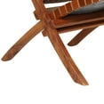 thumbnail image 4 of vidaXL Folding Relaxing Chair Accent Furniture for Living Room Real Leather, 4 of 4