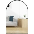 thumbnail image 2 of KOSSMAI Arch Wall Mirror with Metal Frame 24"X36" For Bathroom, Dining Room, Living Room, Entry Black, 2 of 9