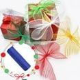 thumbnail image 4 of kjfeif 1 Rolls Deco Mesh Poly Ribbon with Metallic Foil - 10in x 30Ft Each Rolls for Wreaths Swags Crafts and Decorating,Swags and Christmas Tree Decoration, 4 of 6