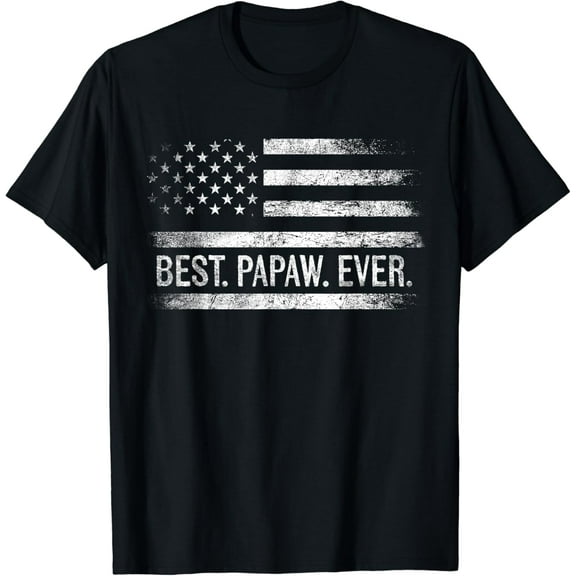 Best Papaw Ever American Flag Gifts Papaw Father'S Day T-Shirt Unisex S-5XL Hot Trending Shirt, Vintage Birthday Gift
