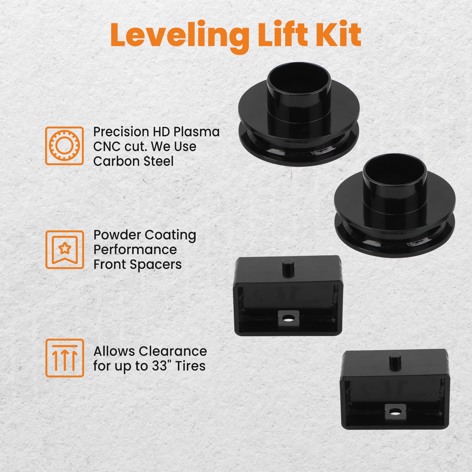 maXpeedingrods 3" Lift Kit for Dodge Ram 1500 2500 3500 2WD 1994-2013, Front and Rear Lift Kit