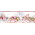 thumbnail image 3 of Fond d'Écran Précollé Bord - Mode Rose, Beige, Jaune Ballet Pantoufles, Roses Mur Bord Rétro Design, 15 Pi x 7 Po (4.57M x 17.78cm), 3 of 5