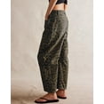 thumbnail image 3 of sicmoss Women's Leopard Y2K Vintage Mid Rise Stretchy Barrel Jeans Loose Wide Leg Cropped with Pockets, 3 of 4