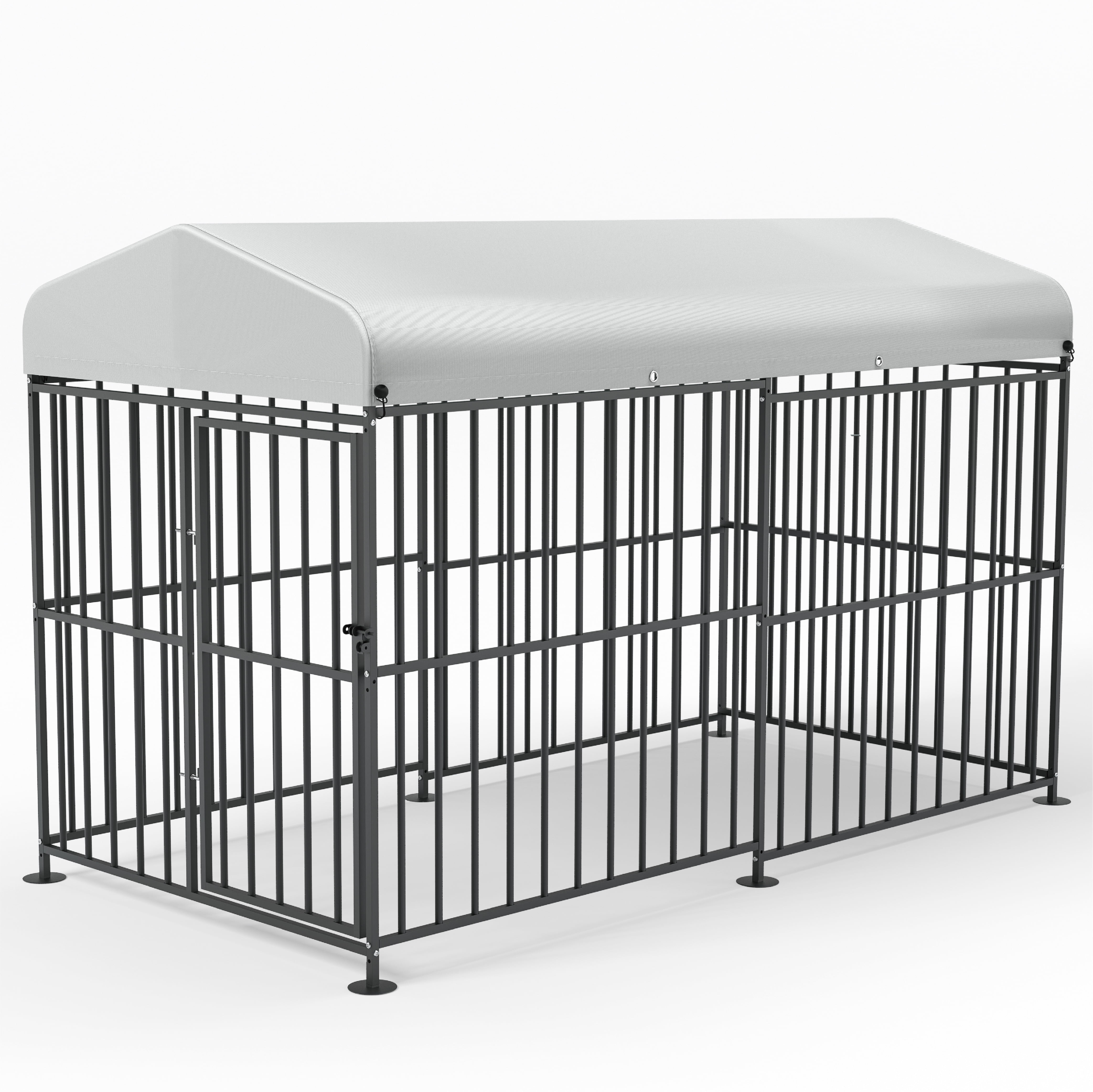 BEIMO Large Dog Kennel Outdoor Indoor Hosue for Dogs Run Outside Extra Big Heavy Duty Metal Yard