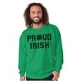 thumbnail image 3 of Proud Irish St Patrick's Day Shamrock Sweatshirt for Men or Women Brisco Brands M, 3 of 6
