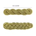 thumbnail image 3 of Hand Weaving Chinese Cheongsam Knot Button Closure Ribbon Gold Wire Fastener Hanfu Tang Shirt Suit DIY Sewing Craft, 3 of 4