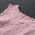 thumbnail image 4 of POIUYTR Women Cotton Linen Tank Tops Summer Scoop Neck Sleeveless Shirts Casual Loose Solid Color Camisole, 4 of 6