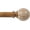 Coffee Brown, variant on Wood Curtain Rods for Windows 66 to 120, 1 Inch Heavy Duty Drapery Rods with Imitation Wood Grain Leaf Pattern Finials, Indoor/Outdoor Modern Curtain Pole, 32"-120", Brown