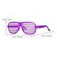 thumbnail image 2 of 18 Uds. Gafas con obturador, gafas de Color neón, gafas de plástico para fiesta, gafas de sol, gafas para disfraz, 2 of 5