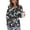 05 Gray, variant on YueHuiYing Length Sleeve Womens Tops Round Neck Casual Tunic Tops Basic Blouses Pleated Shirts
