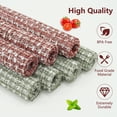 thumbnail image 4 of VCVCOO Red Placemats Set of 6 - Elegant Vinyl Woven Heat-Resistant Table Mats, Washable Wipeable Christmas Place Mats for Indoor/Outdoor Dining/Party Decor, 4 of 14