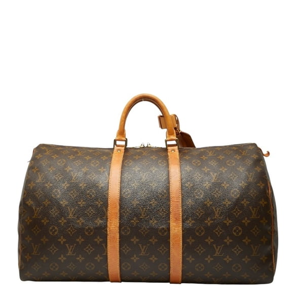 Pre-Owned Louis Vuitton Monogram Keepall 55 Boston Bag/Travel Bag M41424 Brown... (Good)