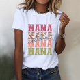 thumbnail image 2 of TSADFHJI Hauts Mignons pour Filles 10-12 Femmes Chemises Imprimées Décontractées Col Rond Manches Courtes Tee Tops Tunique Blouse m Blanc, 2 of 5